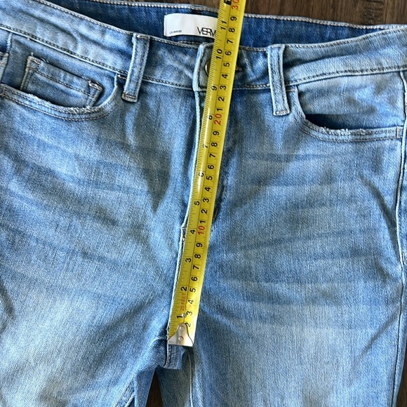 Vervet Women’s Skinny Jeans Denim Light Wash Raw Hem Size 29 - Picture 8 of 10